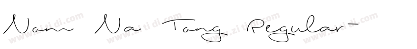 Nom Na Tong Regular字体转换